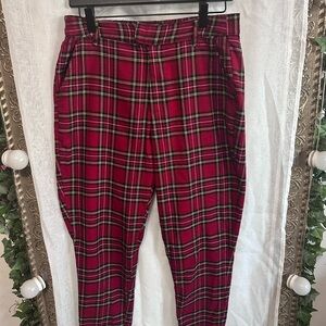 Hot Topic Red Plaid Men's Pants M